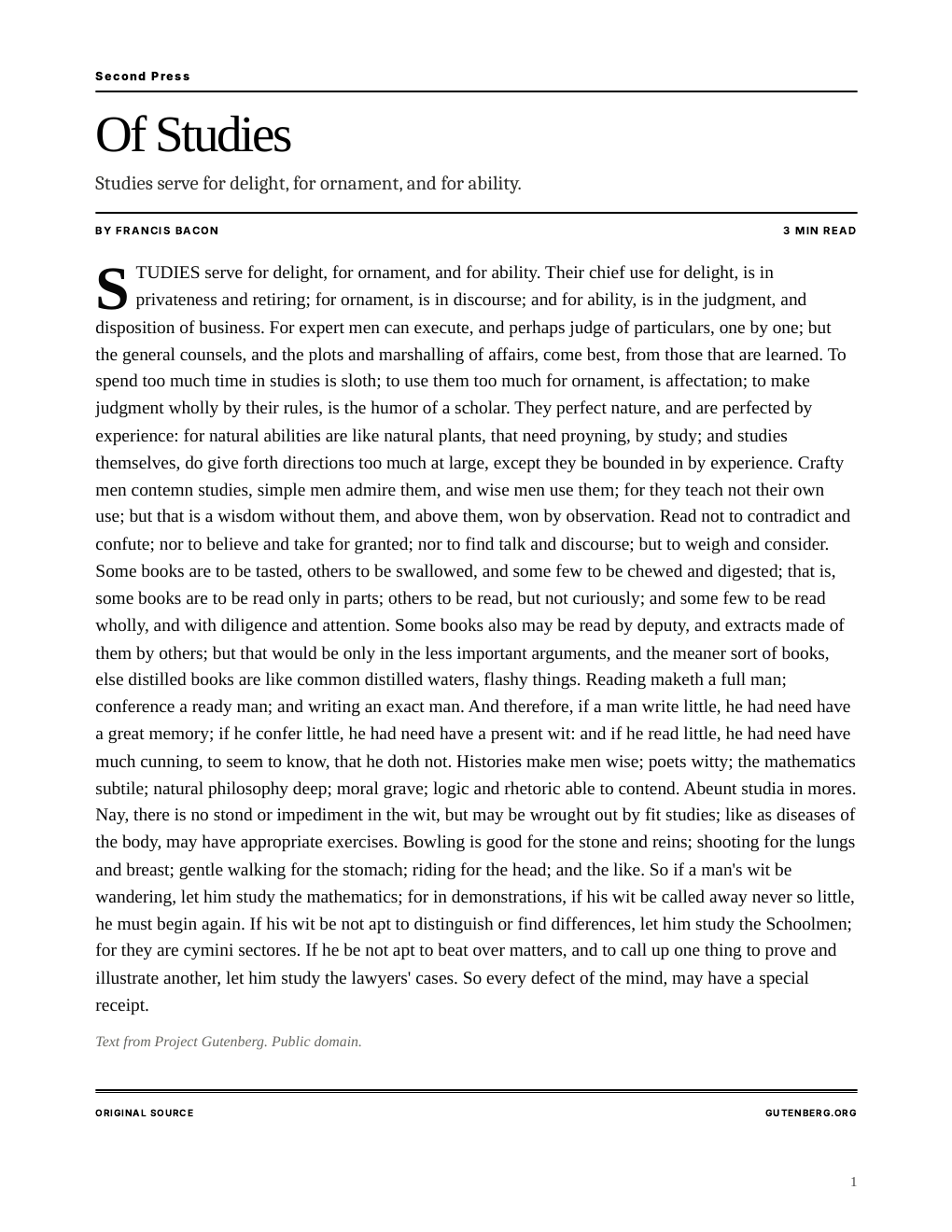 Cover of Of Studies